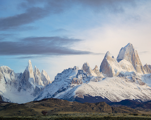 On the road to El Chalten w/ Elia Locardi